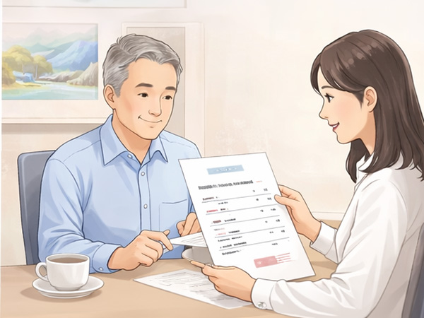 費用の総額がわかる